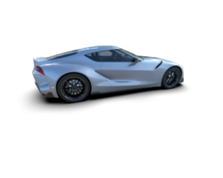 realista esporte carro isolado em fundo. 3d Renderização - ilustração png