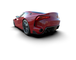 Realistic sport car isolated on background. 3d rendering - illustration png