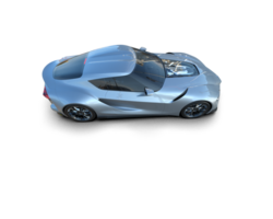 realista esporte carro isolado em fundo. 3d Renderização - ilustração png