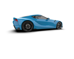 realista esporte carro isolado em fundo. 3d Renderização - ilustração png
