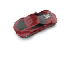 Realistic sport car isolated on background. 3d rendering - illustration png