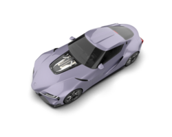Realistic sport car isolated on background. 3d rendering - illustration png