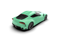 realista esporte carro isolado em fundo. 3d Renderização - ilustração png