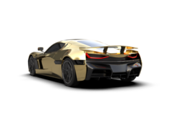 Realistic sport car isolated on background. 3d rendering - illustration png