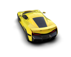 Realistic sport car isolated on background. 3d rendering - illustration png