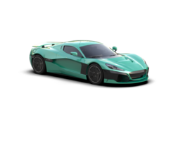 Realistic sport car isolated on background. 3d rendering - illustration png