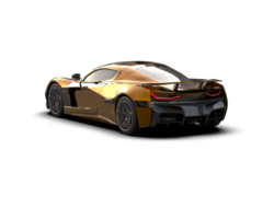 Realistic sport car isolated on background. 3d rendering - illustration png