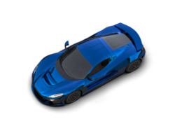 Realistic sport car isolated on background. 3d rendering - illustration png