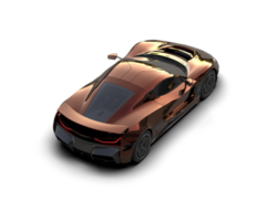 Realistic sport car isolated on background. 3d rendering - illustration png