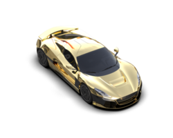 Realistic sport car isolated on background. 3d rendering - illustration png
