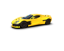 Realistic sport car isolated on background. 3d rendering - illustration png
