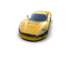 Realistic sport car isolated on background. 3d rendering - illustration png