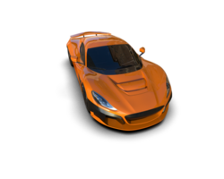 Realistic sport car isolated on background. 3d rendering - illustration png