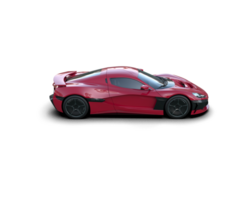 Realistic sport car isolated on background. 3d rendering - illustration png
