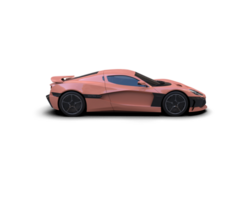 Realistic sport car isolated on background. 3d rendering - illustration png