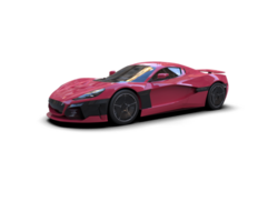 Realistic sport car isolated on background. 3d rendering - illustration png