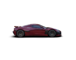 Realistic sport car isolated on background. 3d rendering - illustration png