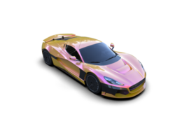 Realistic sport car isolated on background. 3d rendering - illustration png