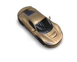 Realistic sport car isolated on background. 3d rendering - illustration png