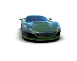 Realistic sport car isolated on background. 3d rendering - illustration png