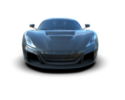 Realistic sport car isolated on background. 3d rendering - illustration png