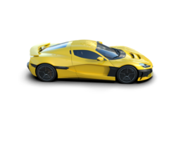 Realistic sport car isolated on background. 3d rendering - illustration png