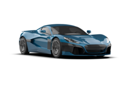 Realistic sport car isolated on background. 3d rendering - illustration png