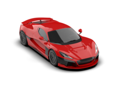 Realistic sport car isolated on background. 3d rendering - illustration png