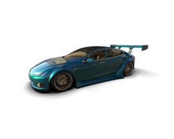 Realistic sport car isolated on background. 3d rendering - illustration png