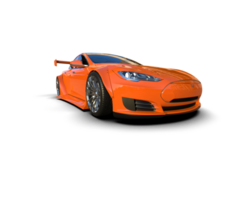 Realistic sport car isolated on background. 3d rendering - illustration png