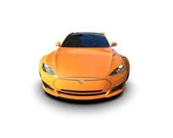 Realistic sport car isolated on background. 3d rendering - illustration png
