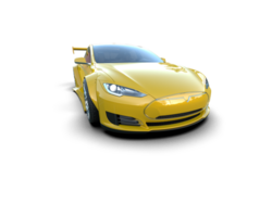 Realistic sport car isolated on background. 3d rendering - illustration png