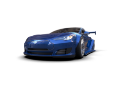 Realistic sport car isolated on background. 3d rendering - illustration png