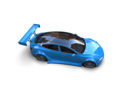 Realistic sport car isolated on background. 3d rendering - illustration png