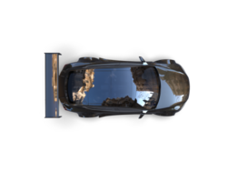 Realistic sport car isolated on background. 3d rendering - illustration png
