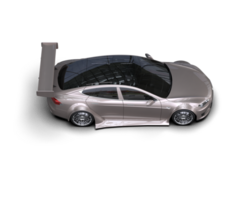 Realistic sport car isolated on background. 3d rendering - illustration png