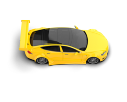 Realistic sport car isolated on background. 3d rendering - illustration png
