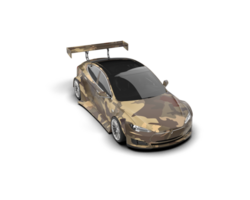 Realistic sport car isolated on background. 3d rendering - illustration png