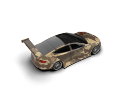 Realistic sport car isolated on background. 3d rendering - illustration png