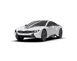Realistic sport car isolated on background. 3d rendering - illustration png