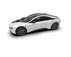 Realistic sport car isolated on background. 3d rendering - illustration png
