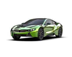 Realistic sport car isolated on background. 3d rendering - illustration png