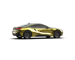 Realistic sport car isolated on background. 3d rendering - illustration png