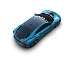 Realistic sport car isolated on background. 3d rendering - illustration png