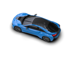 Realistic sport car isolated on background. 3d rendering - illustration png