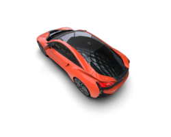 Realistic sport car isolated on background. 3d rendering - illustration png