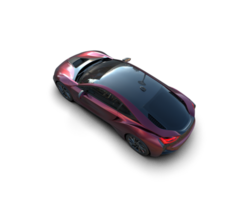 Realistic sport car isolated on background. 3d rendering - illustration png