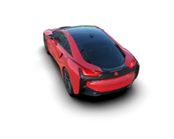 Realistic sport car isolated on background. 3d rendering - illustration png