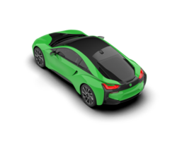 Realistic sport car isolated on background. 3d rendering - illustration png