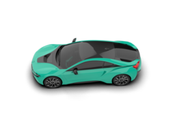 Realistic sport car isolated on background. 3d rendering - illustration png